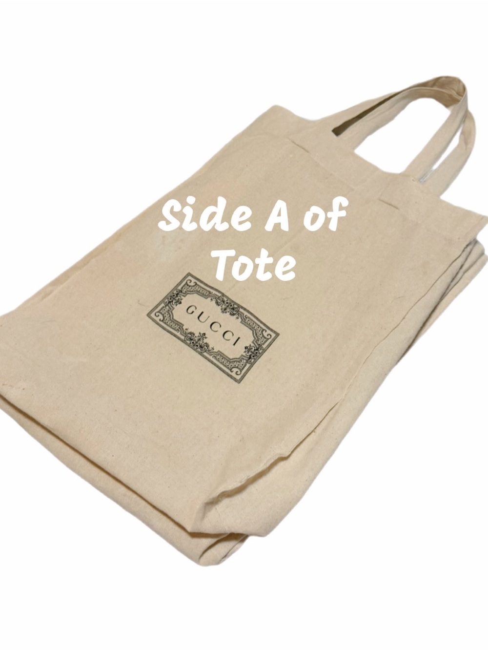 Authentic Gucci Canvas/Cotton Tote bag- labeled on both sides, very clean! - Picture 3 of 16